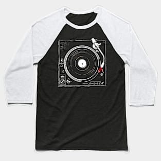 Classic Turntable - Vintage Audio LP Vinyl Record Player Baseball T-Shirt